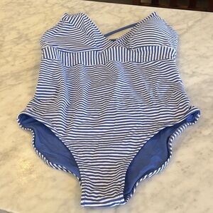 Vineyard Vines Blue and White Striped One Piece